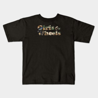 Girls on Wheels Kids T-Shirt